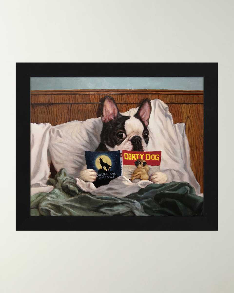 "Dirty Dog" Framed Giclee on Print